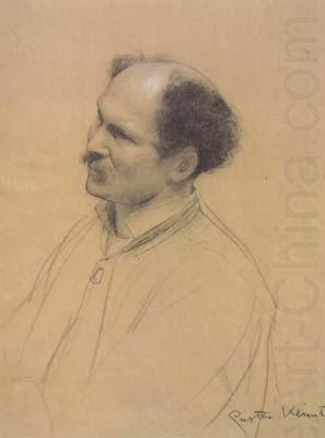 Gustav Klimt Half-Length Portrait with Three-Quarter View of an Older Man,from the Left (ceiling painting at the Burgtheater in Vienna) (mk20) china oil painting image